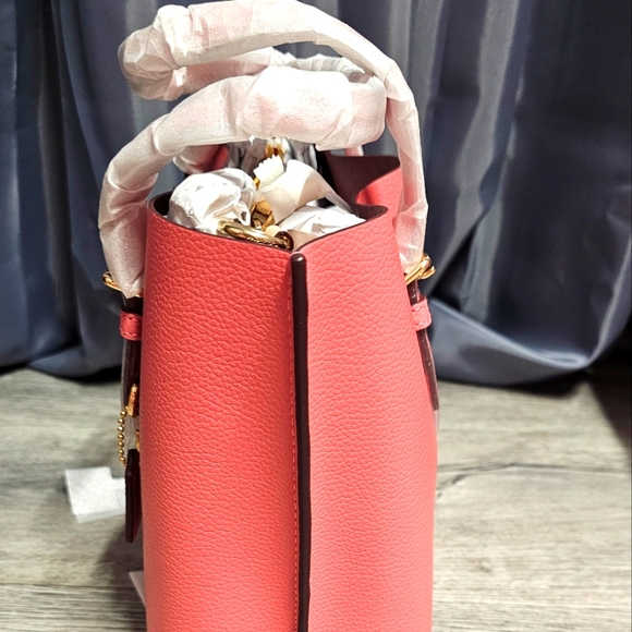 Coach Bags Mollie Tote Bag 25 ColorTaffy Leather Handbag Womens Fashion - Picture 7 of 15